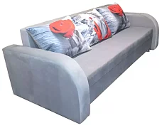 Прямой диван Еврокнижка с подлокотниками дизайн 2 Еврокнижка 