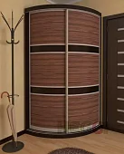 Радиусный шкаф-купе Мебелеф-1 Коричневый 