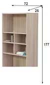 Стол компьютерный со стеллажом 10.04 Боровичи арт238 Бежевый 