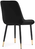 Стул на металлокаркасе Седа-1 чёрный / золото / чёрный Черный 