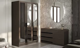 Комплект для спальни Бастион 2.5 м Коричневый 