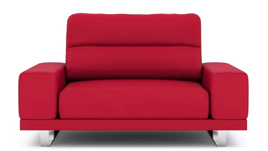 Кресло Рипозо (Лофт) экокожа, Красный