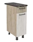 Шкаф нижний с ящиком ШН1Я 300 Аврора (дуб крафт белый) Белый