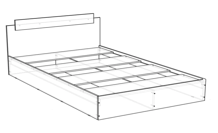 ф231 Кровать Эко 1.6 дизайн 3