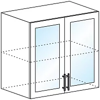 Шкаф верхний со стеклом ШВС 800 арт153 