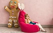 Кресло Зайчик Малиновое арт11, Красный
