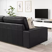 Диван 2-местный Кивик Без механизма Черный