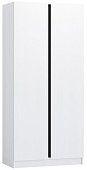 Шкаф распашной Корд 2-дверный 1.0 м, белый древесный Белый