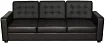 Кожаный диван Камелот, Черный