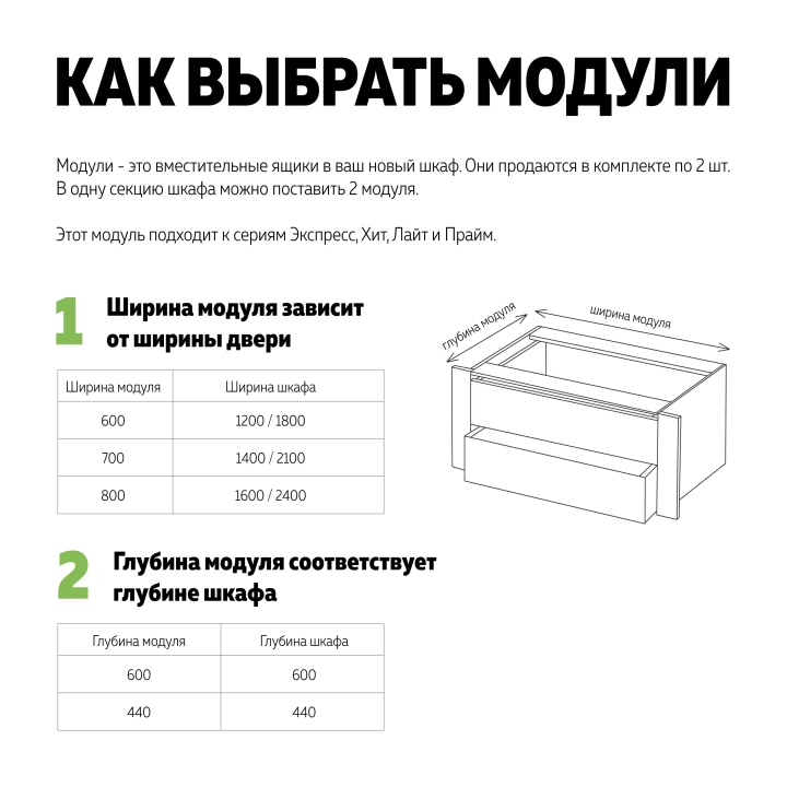 Ящик для шкафа 1200/1800, Дуб сонома