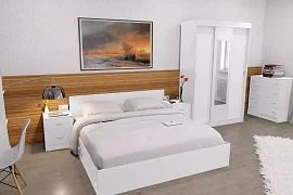 Спальня Бася белая дизайн 1 