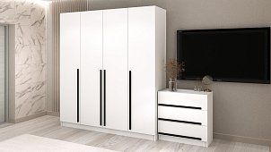 Комплект в гостиную Бастион 2,8 м Белый 