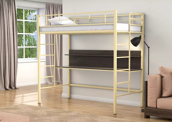 Кровать-чердак Амстердам, Коричневый